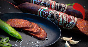 Szürkemarha vastagkolbász (csípős)